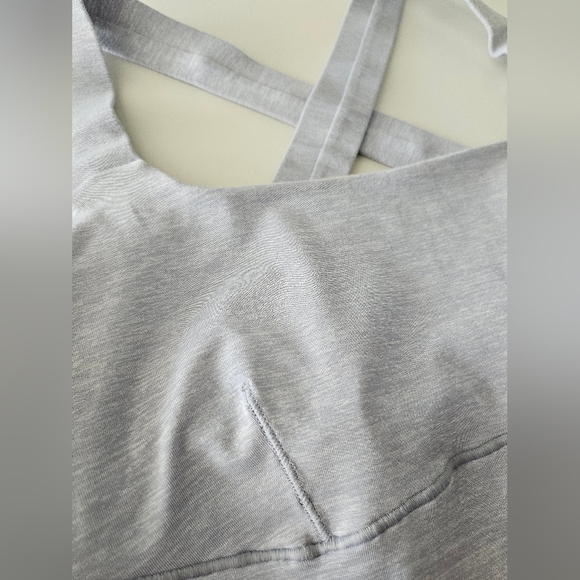 Lululemon Top Speed Tank Heathered Silver Slate Size 6 - Picture 6 of 14